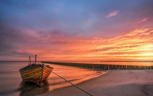 Fotograf Insel Usedom Ostsee Starnd Fischerboot Sonnenaufgang